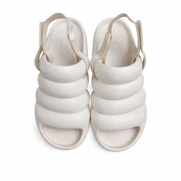UGG Sport Yeah Platform Sandal White Women’s Size 8ChunkyAdjustable Strap